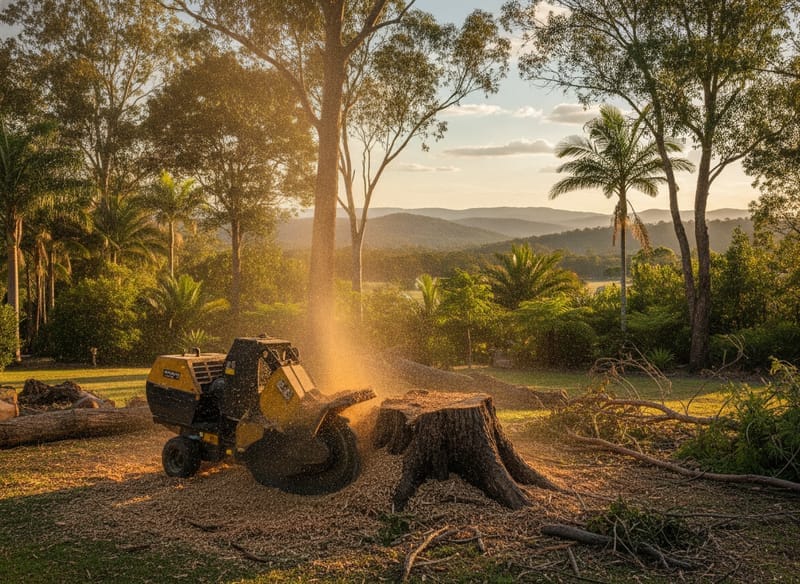 Stump Grinding performed by Brisbane South Arborist in the Brisbane South